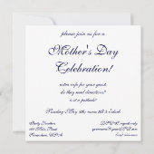 Vintager Muttertag, Mama mit Kindern Einladung (Rückseite)
