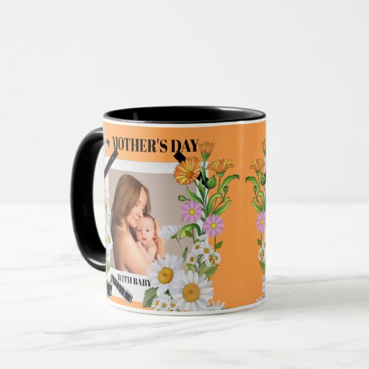 Vintager Muttertag - Mit Baby Tasse (Vorderseite Links)