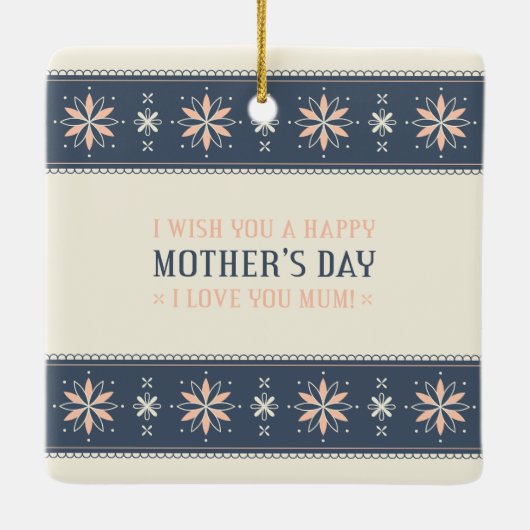 Vintager Muttertag | Ornament (Rückseite)