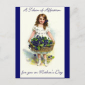 Vintager Muttertag Postkarte (Vorderseite)