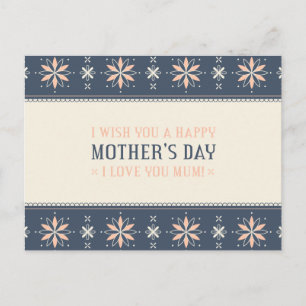 Vintager Muttertag Postkarte