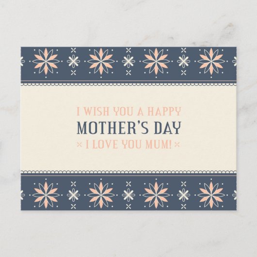 Vintager Muttertag | Postkarte (Vorderseite)