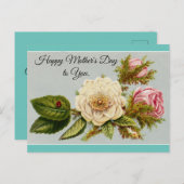 Vintager Muttertag Postkarte (Vorne/Hinten)