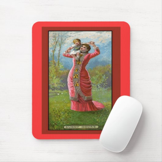 Vintager Muttertag Sonnige Stunden Mousepad (Mit Mouse)