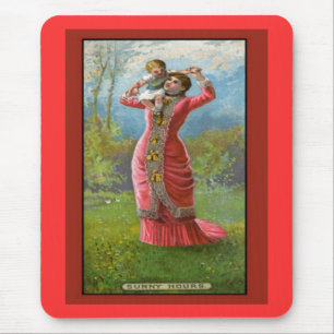 Vintager Muttertag Sonnige Stunden Mousepad