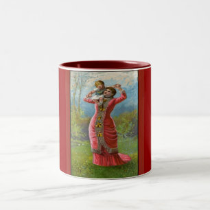 Vintager Muttertag Sonnige Stunden Zweifarbige Tasse