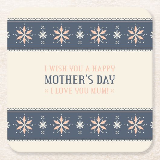 Vintager Muttertag | UNTERSETZER (Vorderseite)