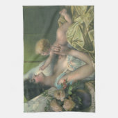Vintager Muttertag, Viktorianische Mama mit Baby Geschirrtuch (Vertikal)