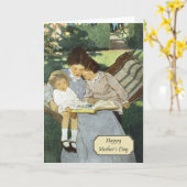 Vintager Muttertag von Jessie Willcox Smith Karte (Gelbe Blume)