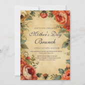 Vintager Muttertagsbrunch Einladung (Vorderseite)
