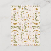 Vintager mystischer QR-Code für botanische Hochzei Begleitkarte (Rückseite)