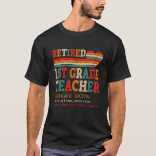 Vintager Nachwuchslehrer (1. Klasse) Definition Re T-Shirt