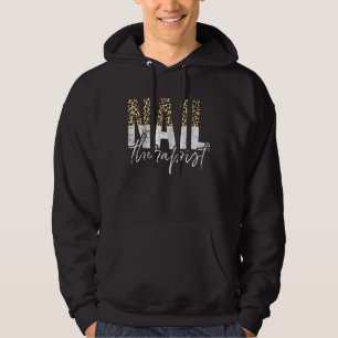 Vintager Nageltherapeut Leopard Nail Artist Nail T Hoodie