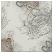 Vintager nähender Begriffs-FamilieHeirloom Stoff (Nahaufnahme)