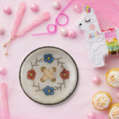 Vintager Nähknopf Rundpapierplatte Pappteller (Party)