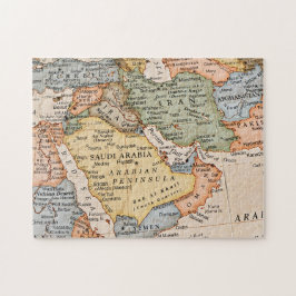 Vintager Nahost-Arabischer Plan Puzzle