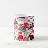 Vintager nahtloser abstrakter Hintergrund. Dotter Kaffeetasse (Mittel)