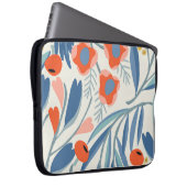 Vintager, nahtloser, botanischer Hintergrund. Laptopschutzhülle (Vorne Rechts)