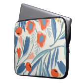 Vintager, nahtloser, botanischer Hintergrund. Laptopschutzhülle (Vorderseite Links)