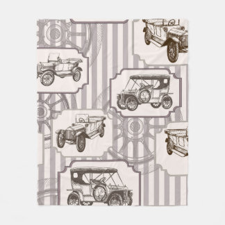 Vintager nahtloser Hintergrund mit Vintagem Retroa Fleecedecke