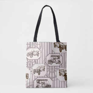 Vintager nahtloser Hintergrund mit Vintagem Retroa Tasche