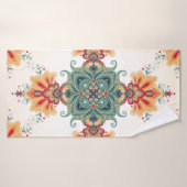 Vintager nahtloser Hintergrund. Schöne Blumengesch Badehandtuch (Badehandtuch)