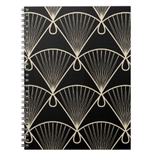 Vintager nahtloser Musterschmuck mit Stilstil Notizblock