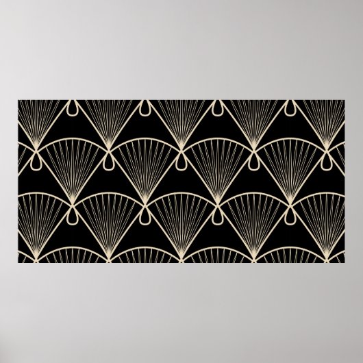 Vintager nahtloser Musterschmuck mit Stilstil Poster (Vorne)