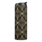 Vintager nahtloser Musterschmuck mit Stilstil Thermosbecher (Nach links gedreht)
