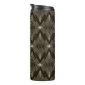 Vintager nahtloser Musterschmuck mit Stilstil Thermosbecher (Nach rechts gedreht)