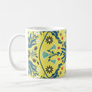 Vintager nahtloser schöner, sanfter symmetrischer kaffeetasse
