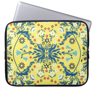 Vintager nahtloser schöner, sanfter symmetrischer laptopschutzhülle