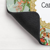 Vintager Name Bloral Art hinzufügen Mousepad (Ecke)