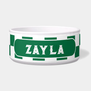 Vintager Name der Flasche Napf