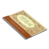 Vintager Name des Blumenkorridors Notizblock (Rechte Seite)