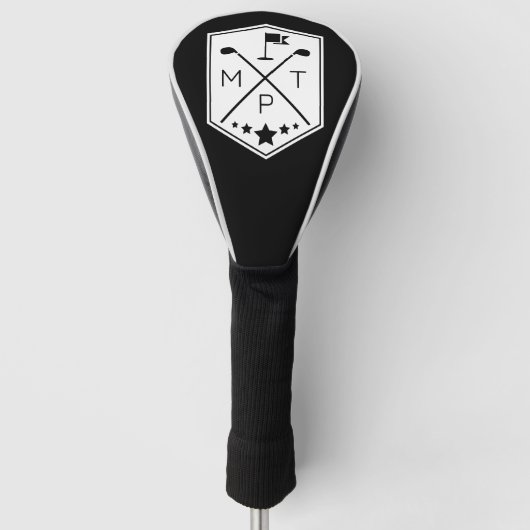 Vintager Name des Golfklubs Golf Headcover (Vorderseite)