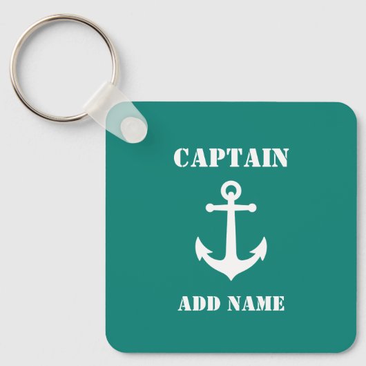 Vintager Name des Schiffskapitän oder des Schiffs Schlüsselanhänger (Vorderseite)