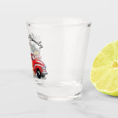 Vintager Name des Weihnachtsbaums Schnapsglas (Rechts)