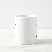 Vintager Name oder Name des Kapitän oder des Boote Kaffeetasse (Mittel)