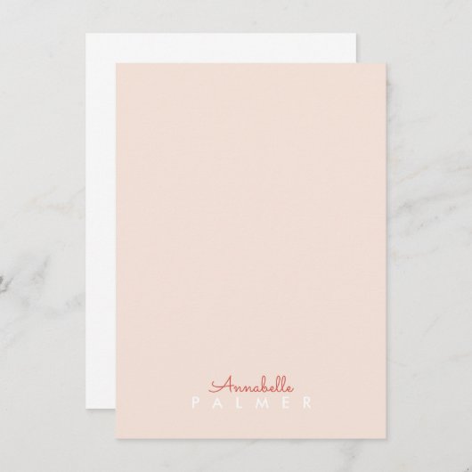 Vintager Name Persönliche Schreibweise Einladung (Vorne/Hinten)