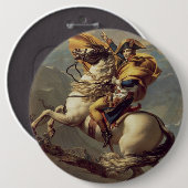 Vintager Napoleon über die Alpen Button (Vorne & Hinten)