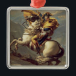 Vintager Napoleon über die Alpen Ornament Aus Metall<br><div class="desc">Napoleon überquert die Alpen,  Ölgemälde auf Leinwand des französischen Kaisers Napoleon Bonaparte,  1802 vom französischen Maler Jacques-Louis David gemalt (1748 - 1825). Dieses Gemälde eines jungen Napoleons,  der auf einem gepflasterten grauen Pferd reitete,  wurde zwei Jahre vor seinem Amtsantritt als Kaiser Frankreichs gemacht.</div>