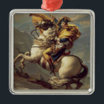 Vintager Napoleon über die Alpen Ornament Aus Metall<br><div class="desc">Napoleon überquert die Alpen,  Ölgemälde auf Leinwand des französischen Kaisers Napoleon Bonaparte,  1802 vom französischen Maler Jacques-Louis David gemalt (1748 - 1825). Dieses Gemälde eines jungen Napoleons,  der auf einem gepflasterten grauen Pferd reitete,  wurde zwei Jahre vor seinem Amtsantritt als Kaiser Frankreichs gemacht.</div>