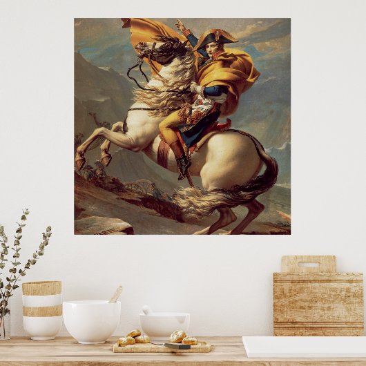 Vintager Napoleon über die Alpen Poster (Küche)