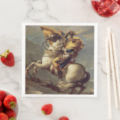 Vintager Napoleon über die Alpen Serviette (Beispiel)