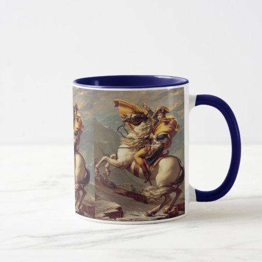 Vintager Napoleon über die Alpen Tasse (Rechts)
