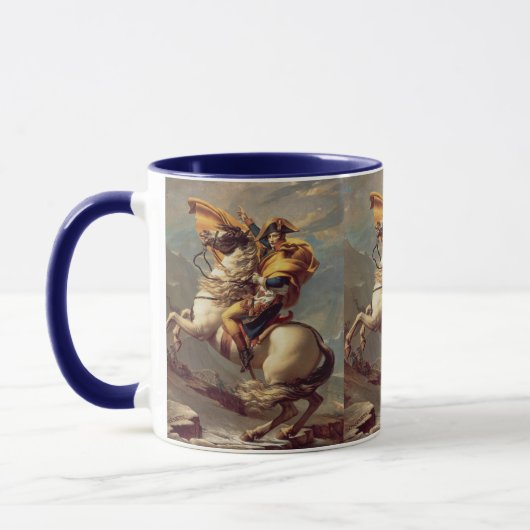 Vintager Napoleon über die Alpen Tasse (Links)