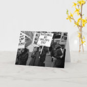 Vintager nationaler Tag ohne Lächeln Postkarte (Gelbe Blume)