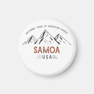 Vintager Nationalpark Amerikanisch-Samoas Magnet