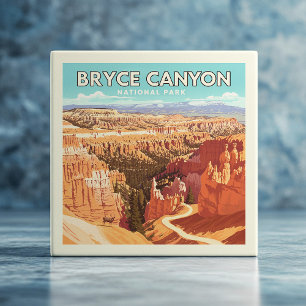 Vintager Nationalpark Bryce Canyon Fliese